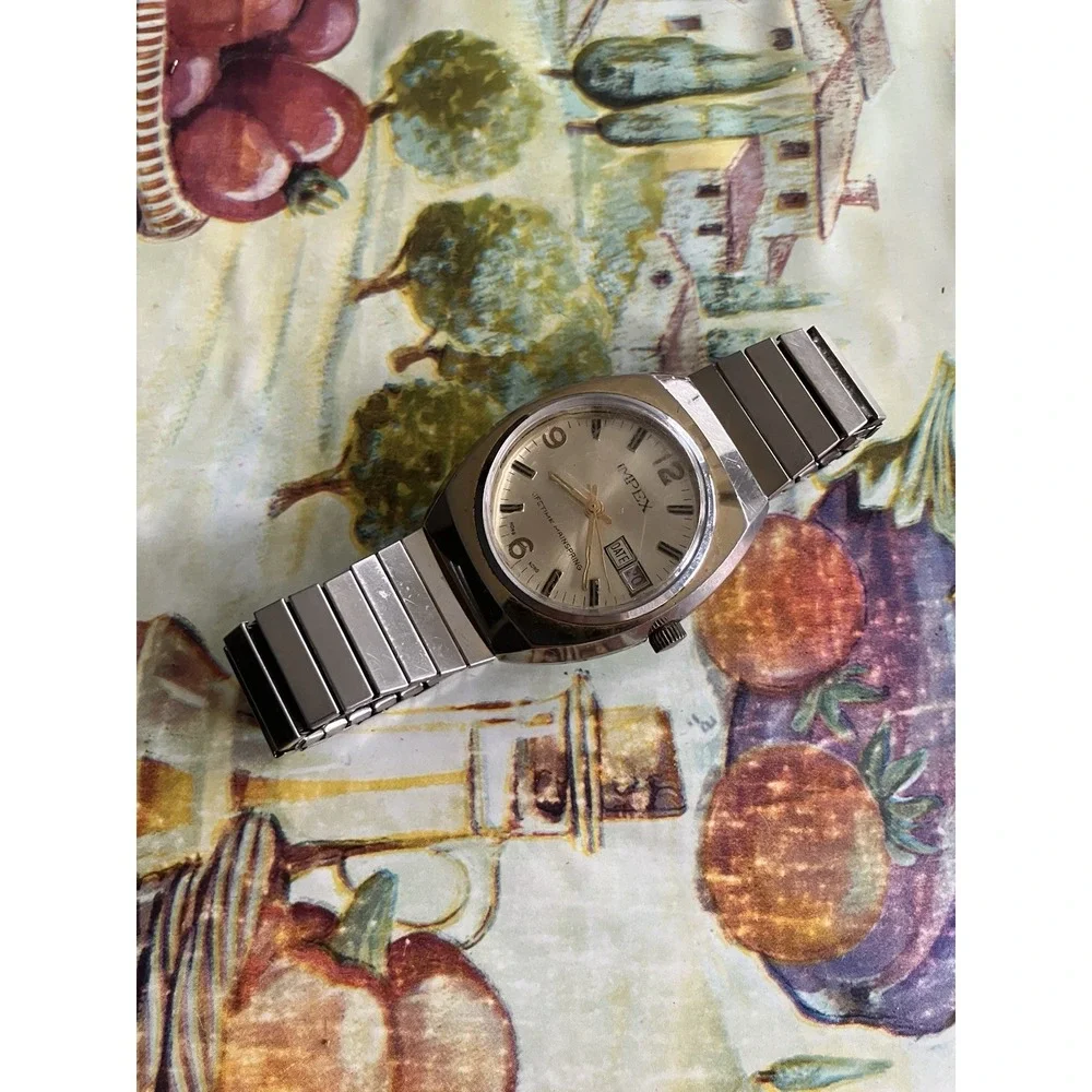 Vintage Impex Lifetime Mainspring Manual Wind Day Date Watch Untested
